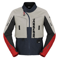 Spidi Frontier Water-repellent Textile Jacket - Blue / Ice / Red