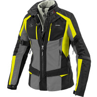 Spidi Ladies 4Season Evo CE Textile Jacket - Black / Grey / Fluo Yellow