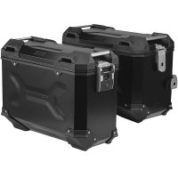 SW Motech Trax Adv Black Aluminium 37L & 45L Case System - BMW F750 / 850 GS (18-)