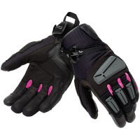 T.ur Ladies G-Four Textile Gloves - Black / Fuchsia