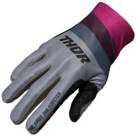 Thor Assist React Gloves - Grey / Purple