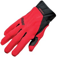 Thor Draft Textile Gloves - Red / Black