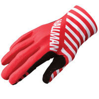 Thor Hallman Mainstay Slice Textile Gloves - White / Red