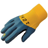 Thor Agile Rival Textile Gloves - Teal / Yellow