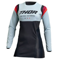 Thor Ladies Pulse Rev Jersey - Black / Light Mint