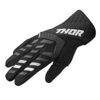 Thor Ladies Spectrum Textile Gloves - Black / White