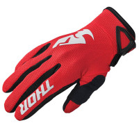 Thor Youth Sector Textile Gloves - Red / White