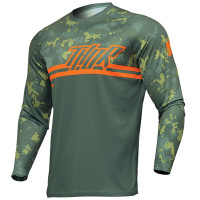 Thor Youth Sector Jersey - Digi Forest Green / Camo