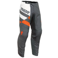 Thor Youth Sector Checker Pants - Charcoal / Orange