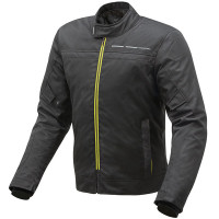 Tucano Urbano Rocket Hydroscud® Textile Jacket - Black / Fluo Yellow