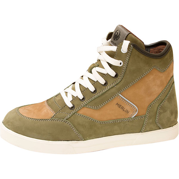 Image of Merlin Pioneer Urban Leather Boots - Green