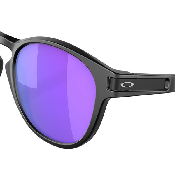 Oakley Latch Sunglasses Matt Black Prizm Violet Iridium Lens FREE UK DELIVERY