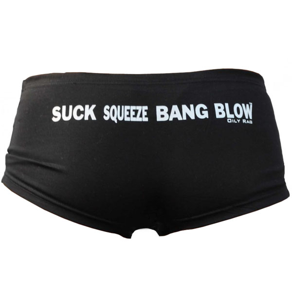 Oily Rag Clothing Ladies Suck Squeeze Bang Blow Boxer Shorts Review