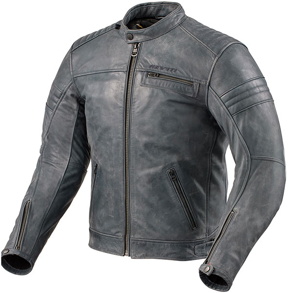 Rev'it Restless Leather Jacket - Blue - FREE UK DELIVERY