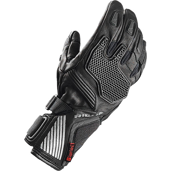 Richa Tasmania Pro Leather Gloves - Black - FREE UK DELIVERY