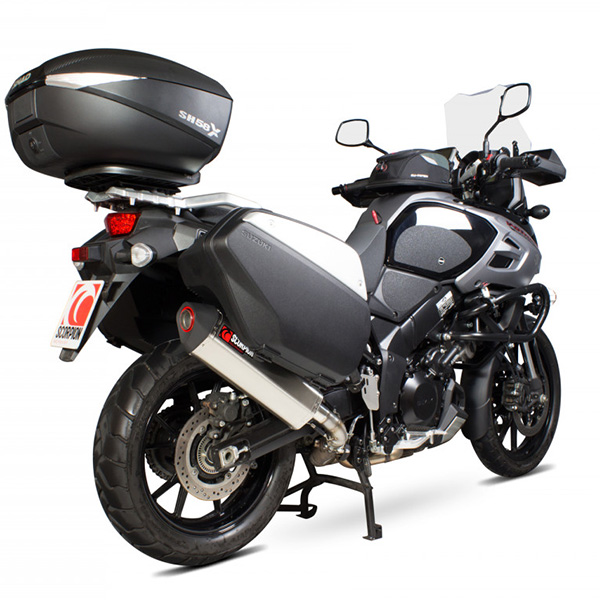 scorpion-exhaust_serket_suzuki_dl1000a-vstrom_2014_on-bike_3-quarter-with-luggage.jpg