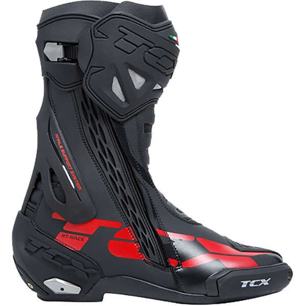 TCX RT-Race Boots - Black / Grey / Red - FREE UK DELIVERY